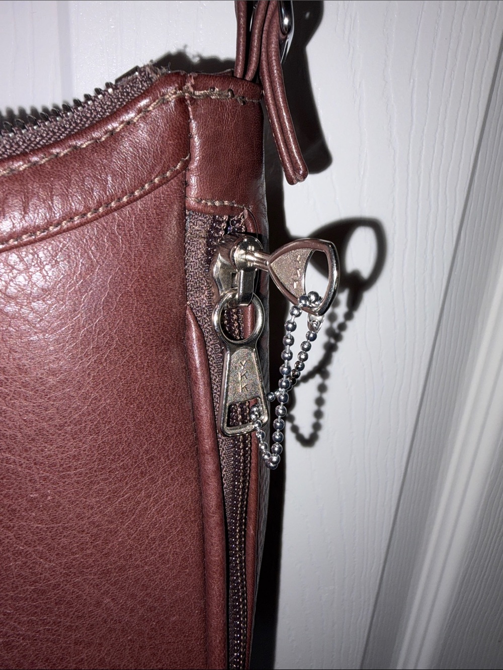 Coronado Leather Conceal Carry Shoulder Purse Brown Leather - Picture 4 of 11